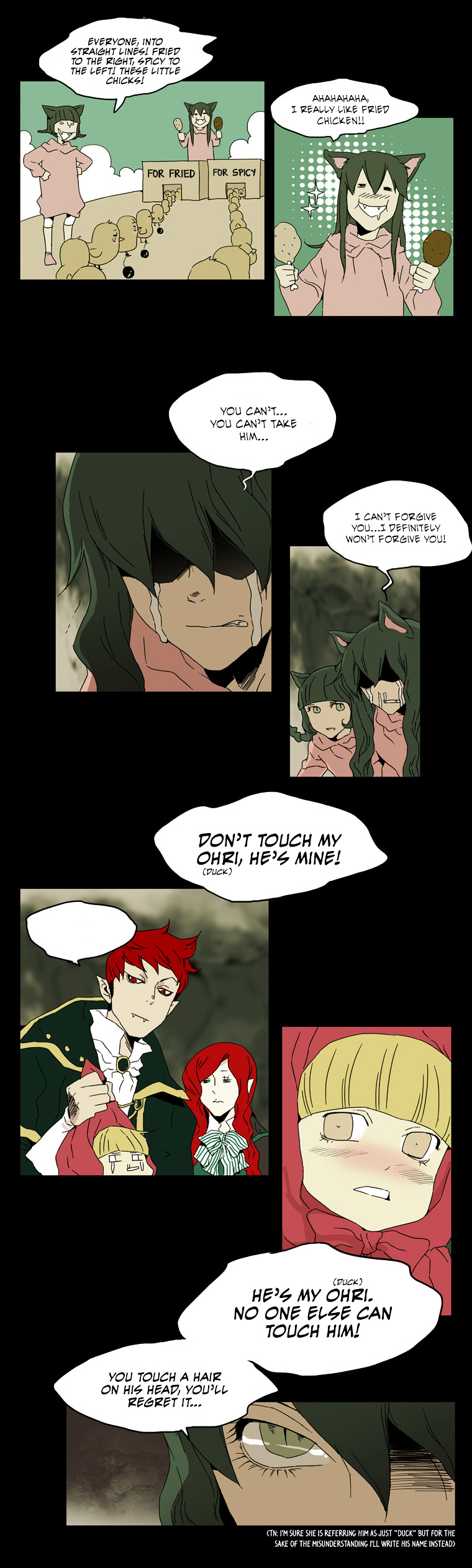 School in the Wild Chapter 21 page 10 - Chapter 21 : Little Red Riding Duck and the Wolf Girls... (5)