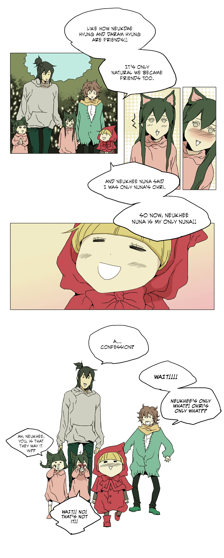 School in the Wild Chapter 21 page 13 - Chapter 21 : Little Red Riding Duck and the Wolf Girls... (5)