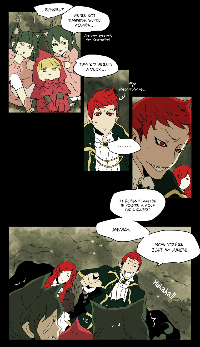 School in the Wild Chapter 21 page 8 - Chapter 21 : Little Red Riding Duck and the Wolf Girls... (5)