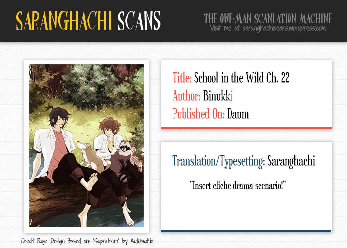 School in the Wild Chapter 22 page 1 - Chapter 22 : There Are Times Even a Squirrel Falls from a Tree... (1)