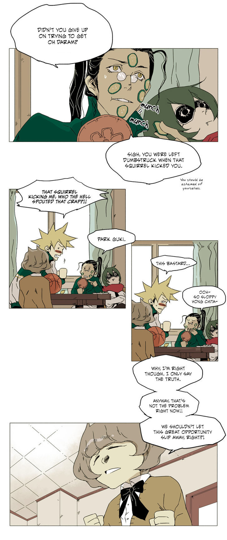 School in the Wild Chapter 24 page 4 - Chapter 24 : There Are Times Even a Squirrel Falls from a Tree... (3)