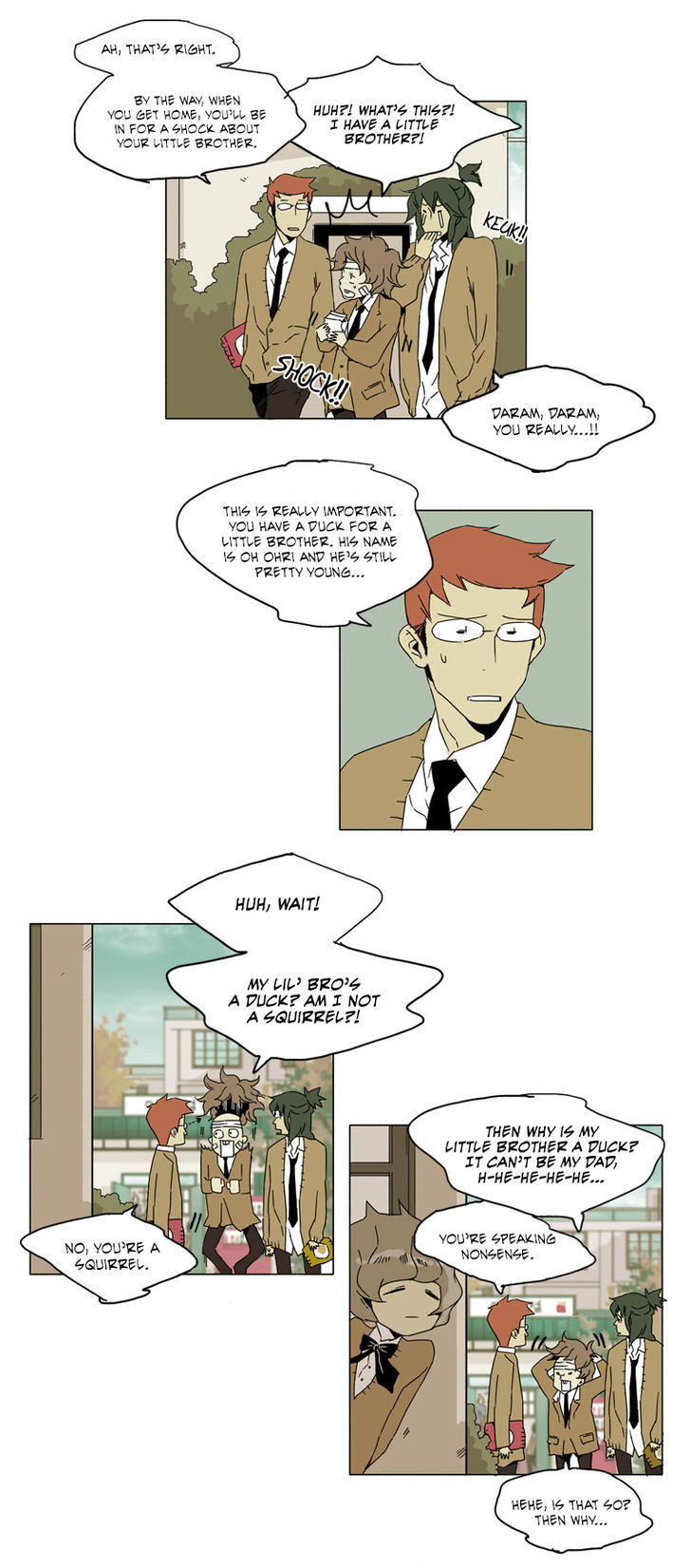 School in the Wild Chapter 24 page 9 - Chapter 24 : There Are Times Even a Squirrel Falls from a Tree... (3)