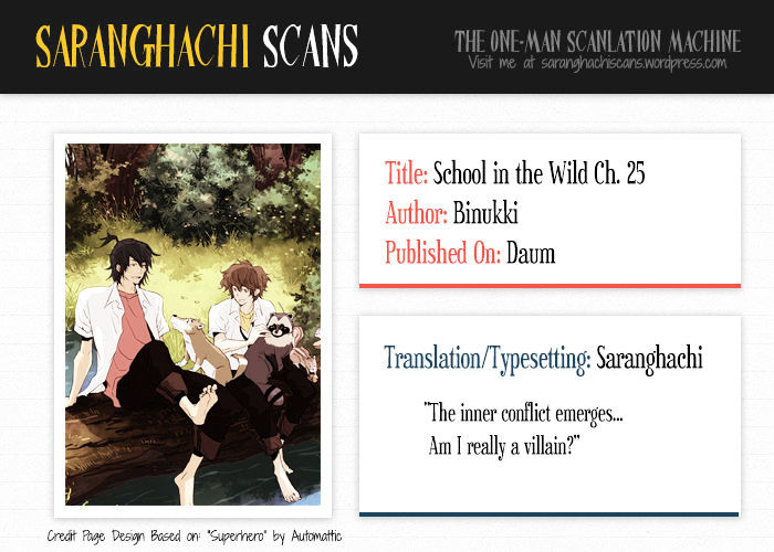 School in the Wild Chapter 25 page 1 - Chapter 25 : There Are Times Even a Squirrel Falls From a Tree... (4)