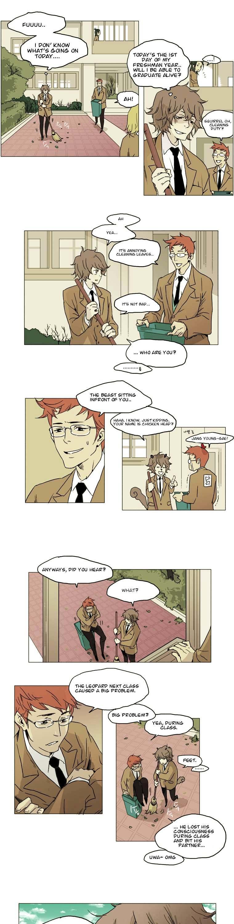 School in the Wild Chapter 3 page 14 - Chapter 3 : Scary Animal, Delicious Animal
