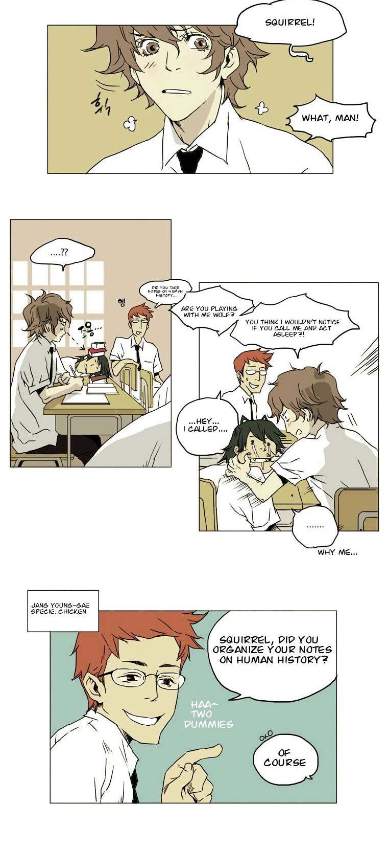 School in the Wild Chapter 3 page 5 - Chapter 3 : Scary Animal, Delicious Animal