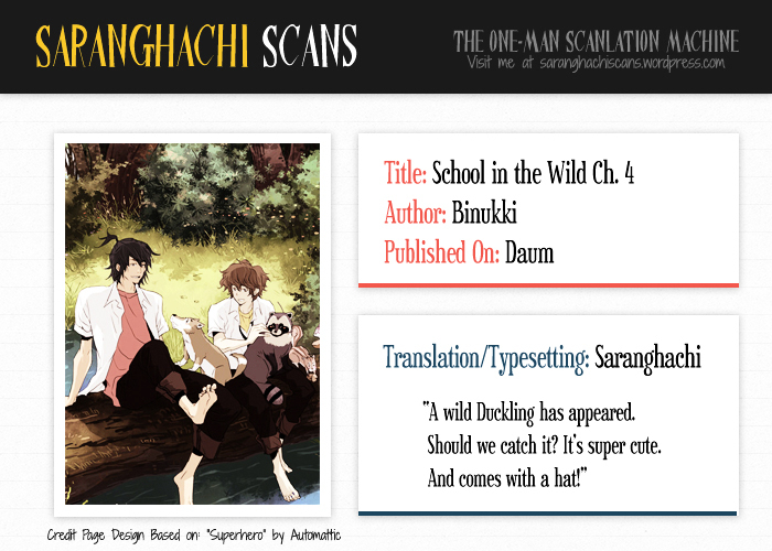 School in the Wild Chapter 4 page 1 - Chapter 4 : I Haven't Even Held a Girl Squirrel's Paw Yet...(1)
