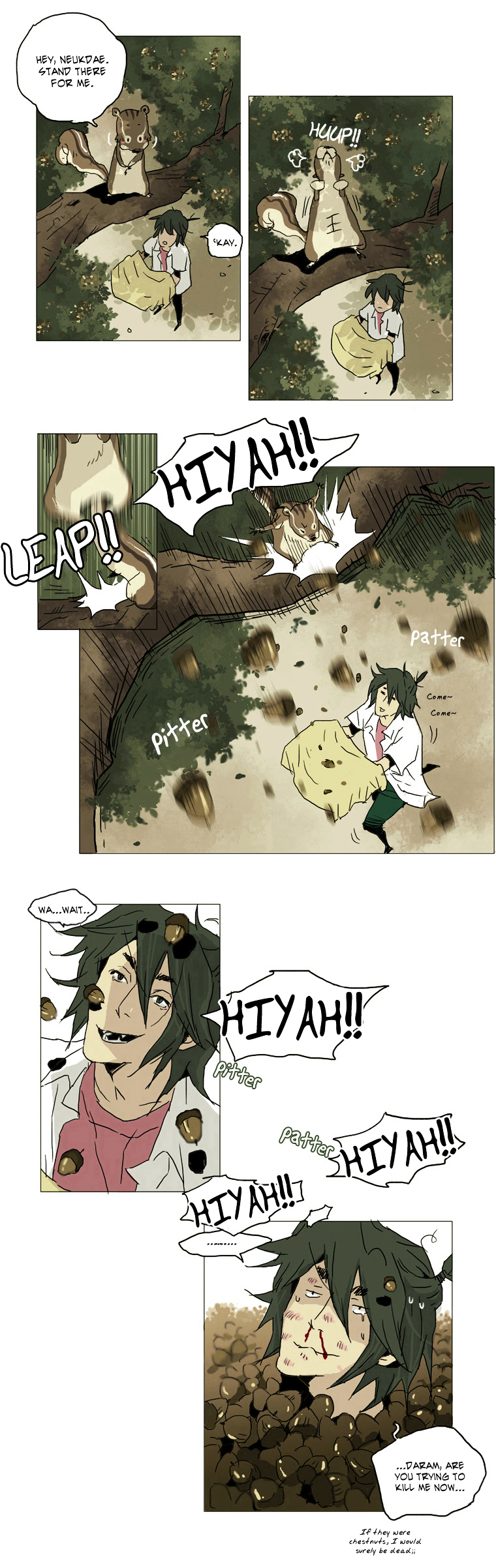 School in the Wild Chapter 4 page 14 - Chapter 4 : I Haven't Even Held a Girl Squirrel's Paw Yet...(1)