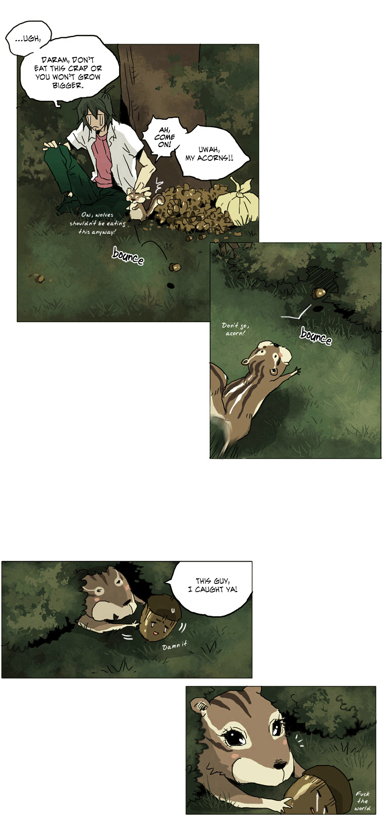 School in the Wild Chapter 4 page 16 - Chapter 4 : I Haven't Even Held a Girl Squirrel's Paw Yet...(1)