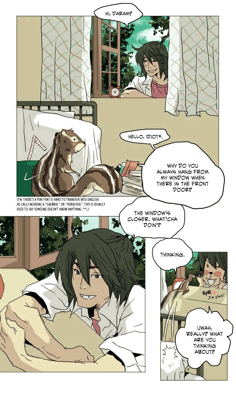 School in the Wild Chapter 4 page 9 - Chapter 4 : I Haven't Even Held a Girl Squirrel's Paw Yet...(1)