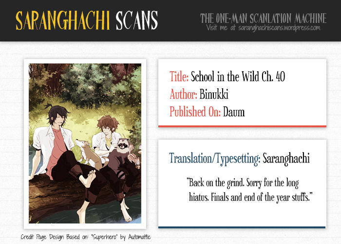 School in the Wild Chapter 40 page 1 - Chapter 40 : Kim Neukdae's Melancholy... (2)