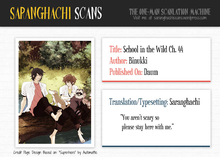School in the Wild Chapter 44 page 1 - Chapter 44 : Kim Neukdae's Melancholy... (6)