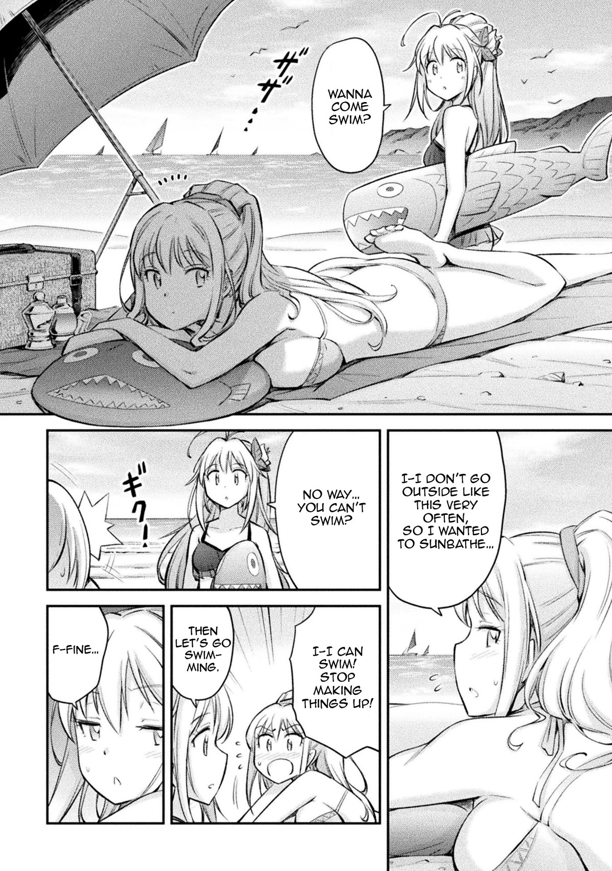School Life of A Mercenary Girl Chapter 8.5 page 2 - Chapter 8.5: Cierra Goes to the Beach + Volume Artwork