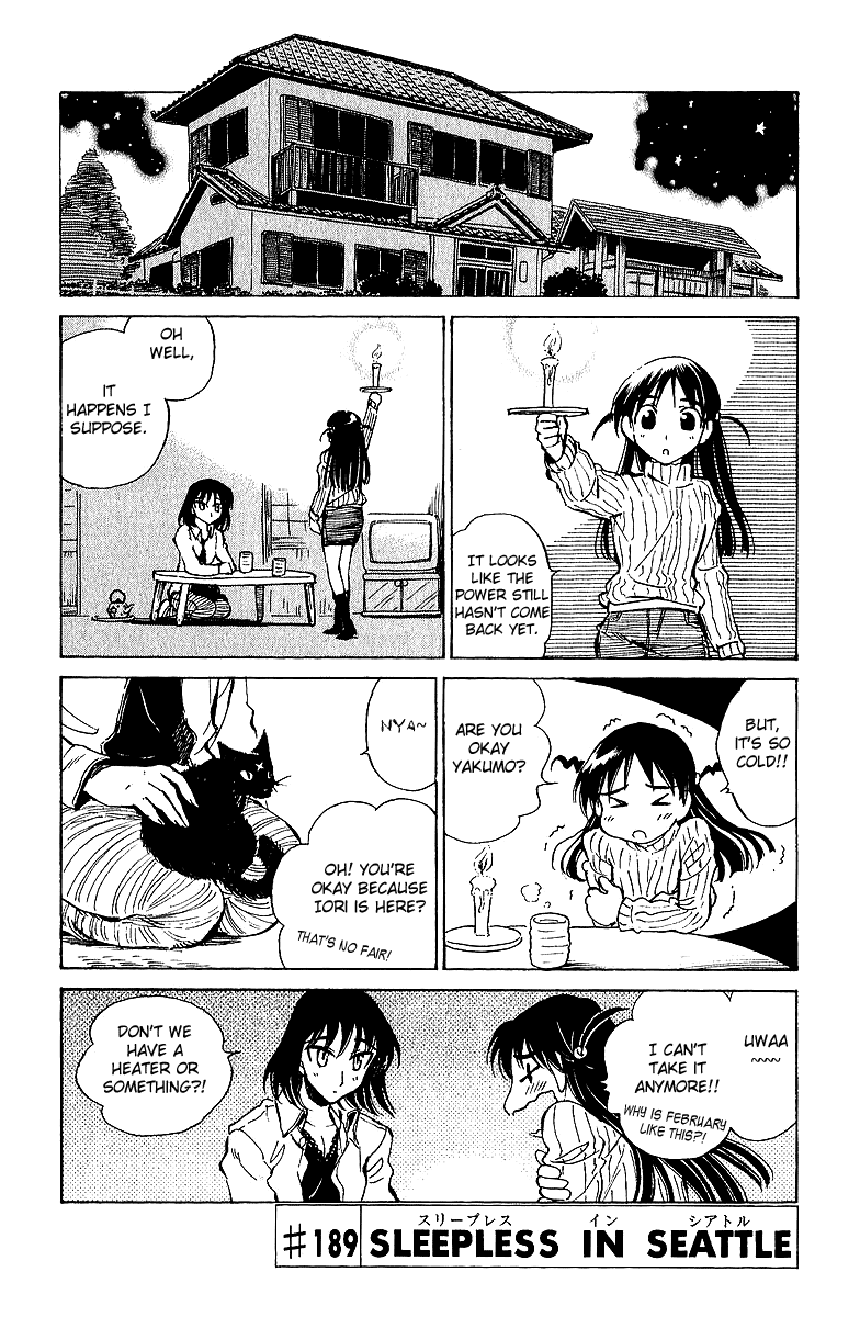 School Rumble Chapter 189 page 1 - Chapter 189: Sleepless in Seattle