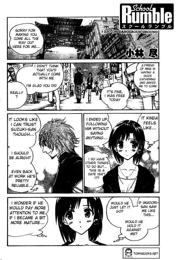 School Rumble Chapter 230 page 1 - Chapter 230: On Dangerous Ground