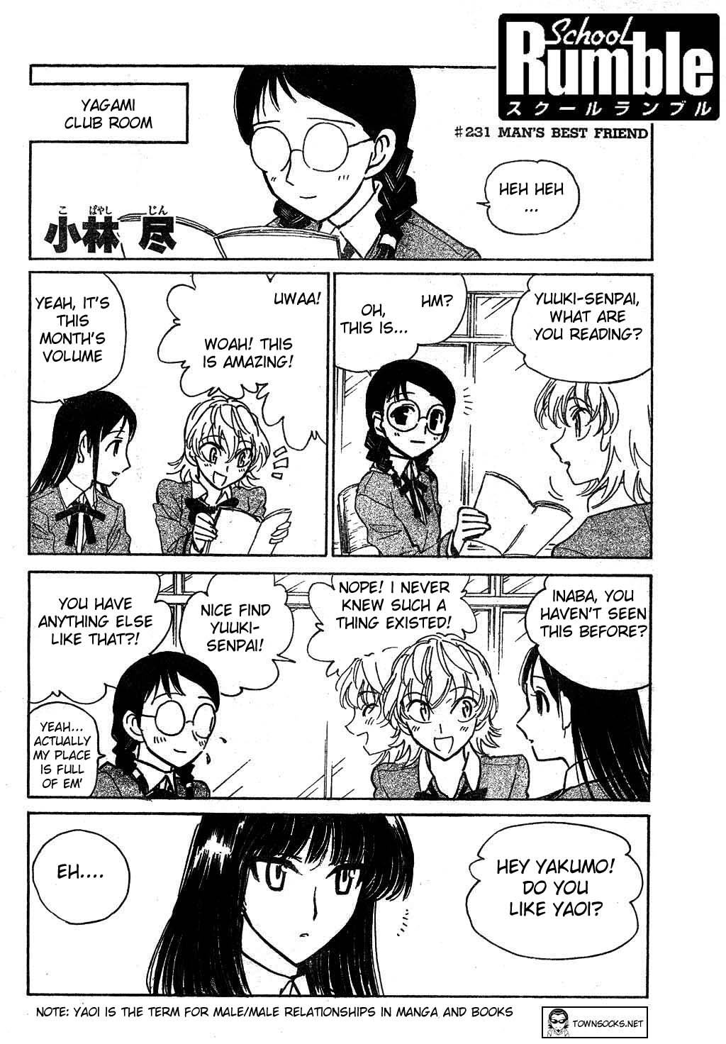 School Rumble Chapter 231 page 1 - Chapter 231: Man's Best Friend
