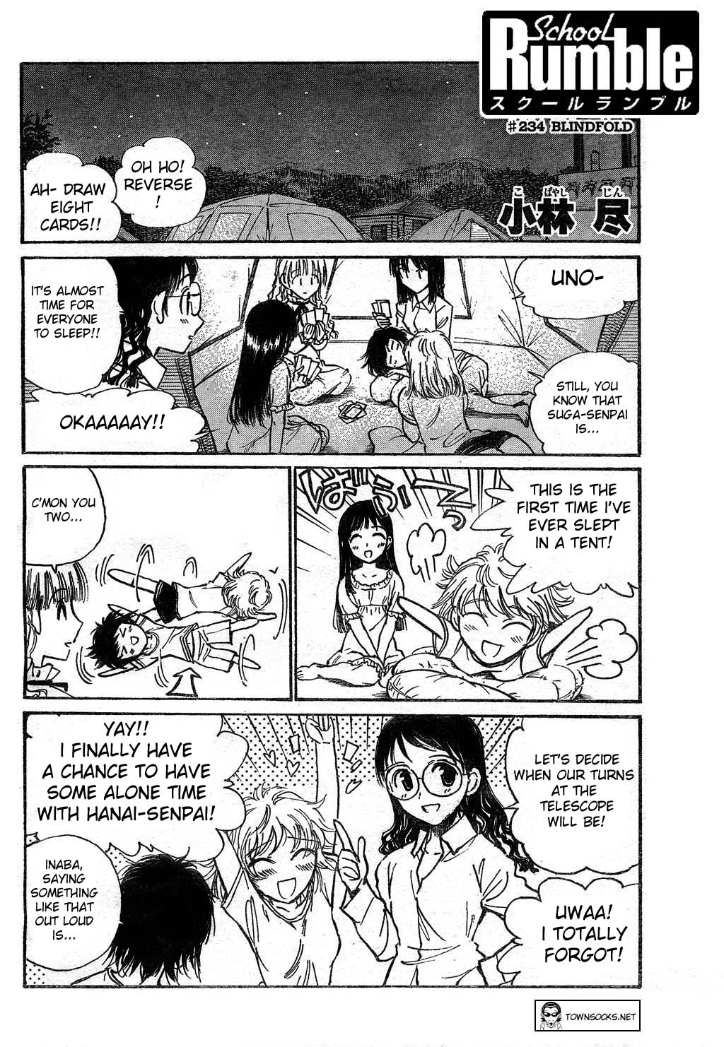 School Rumble Chapter 234 page 1 - Chapter 234: Blindfold