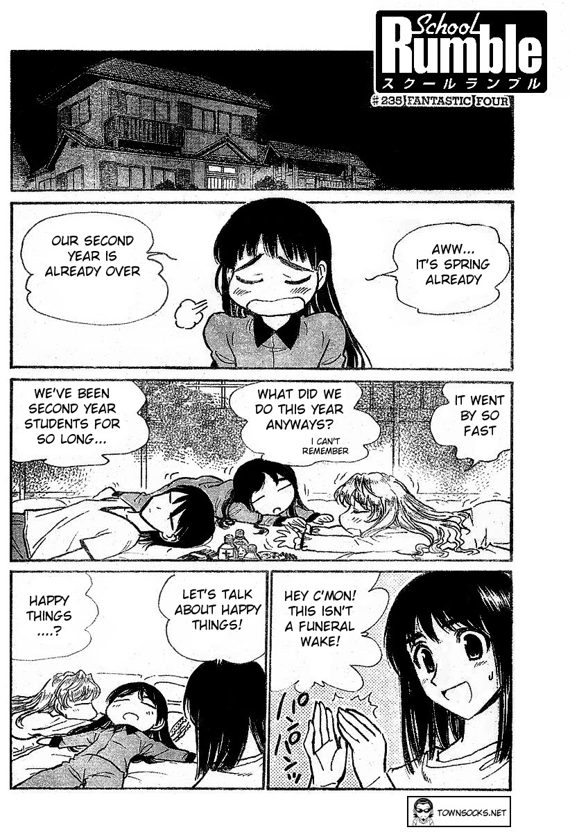 School Rumble Chapter 235 page 1 - Chapter 235: Fantastic Four