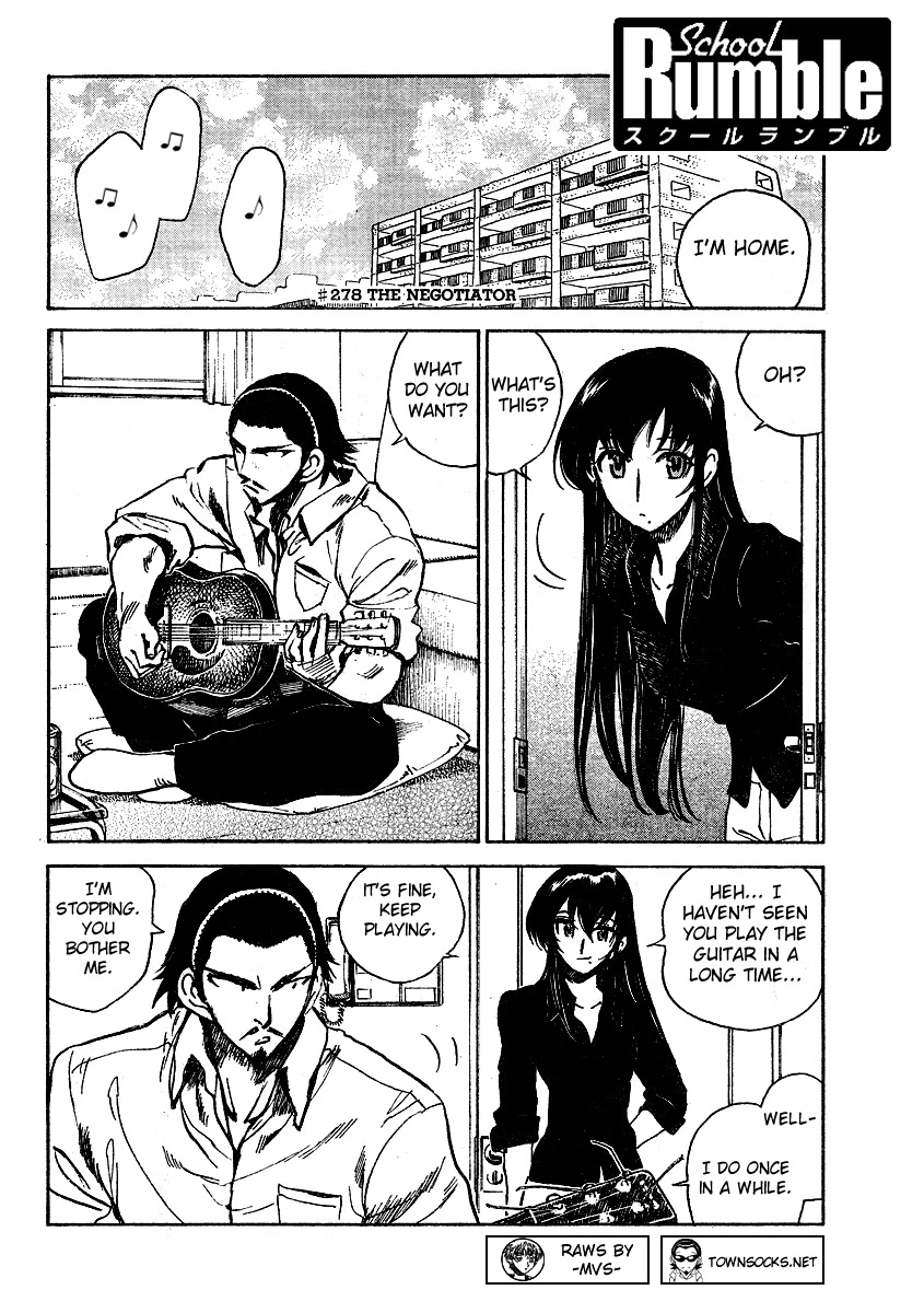 School Rumble Chapter 278 page 1 - Chapter 278: The Negotiator