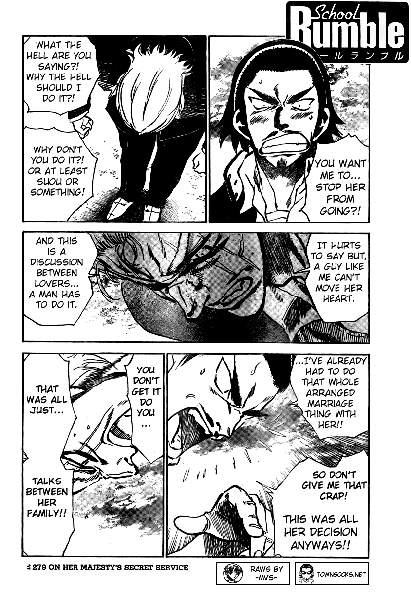 School Rumble Chapter 279 page 1 - Chapter 279: On her majesty's secret service