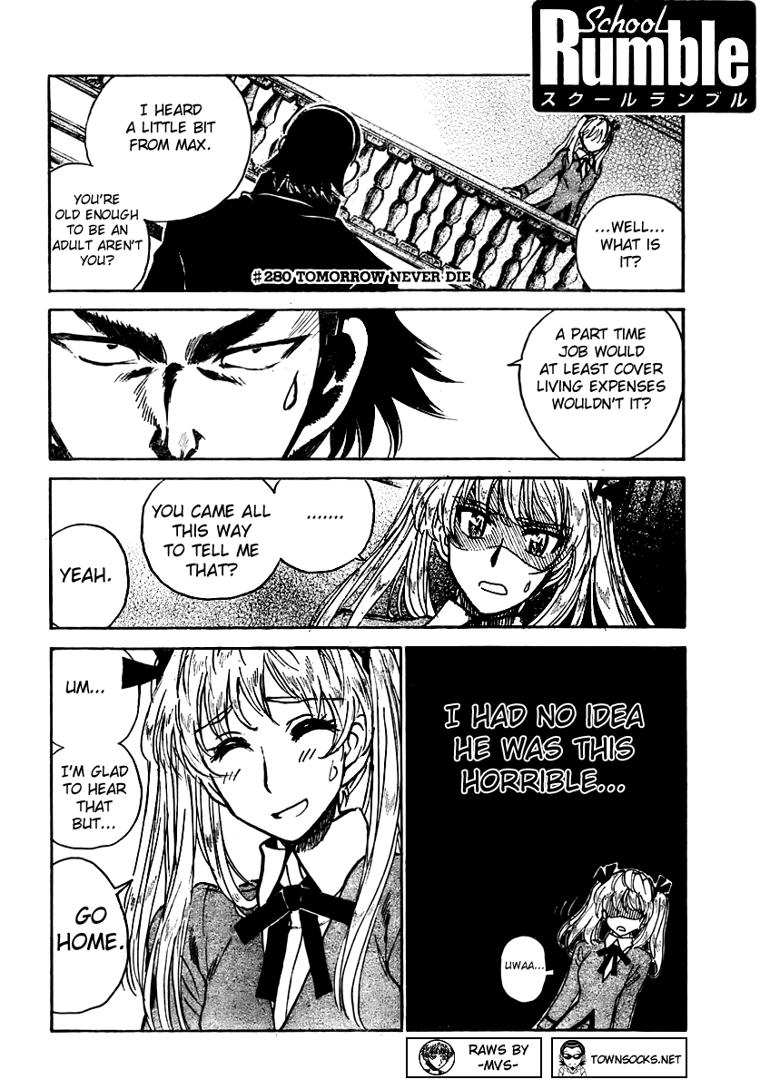 School Rumble Chapter 280 page 1 - Chapter 280: Tomorrow Never Dies