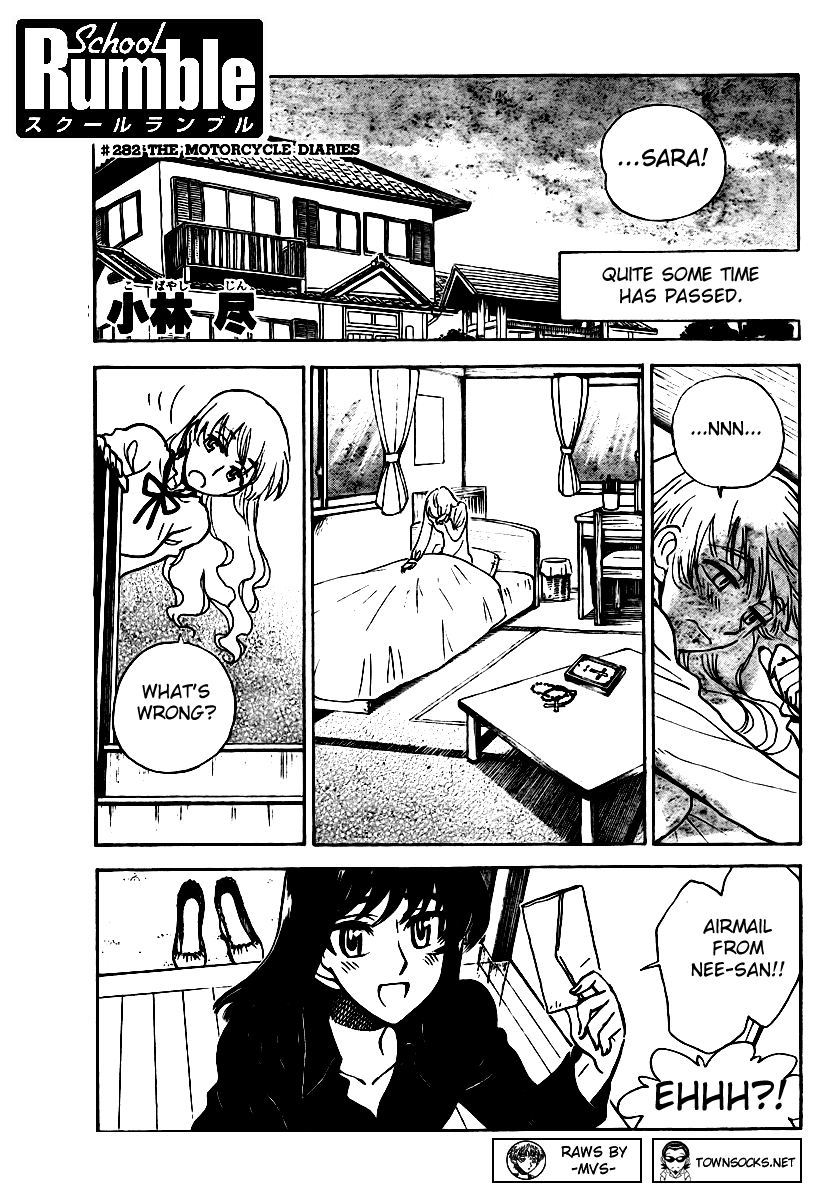 School Rumble Chapter 282 page 1 - Chapter 282: The Motorcycle Diaries