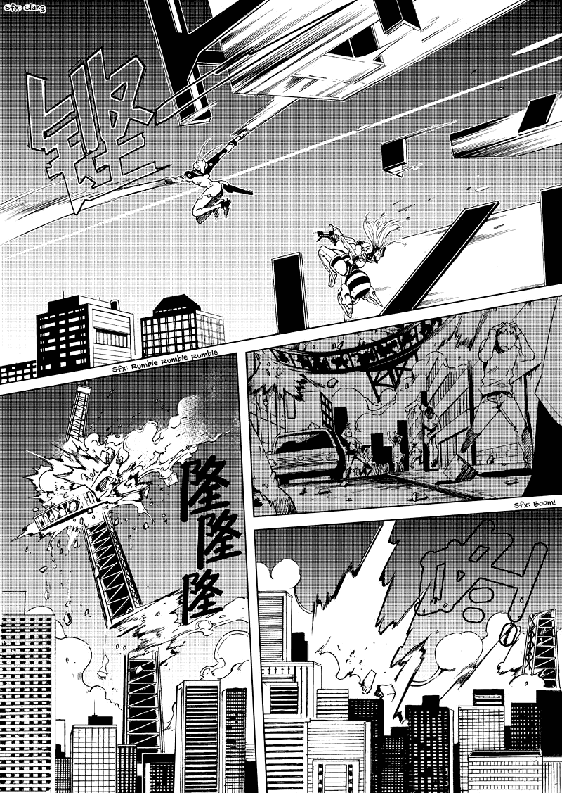 School Shock Chapter 11.1 page 17 - Chapter 11.1: Gun & Blade (Part A)