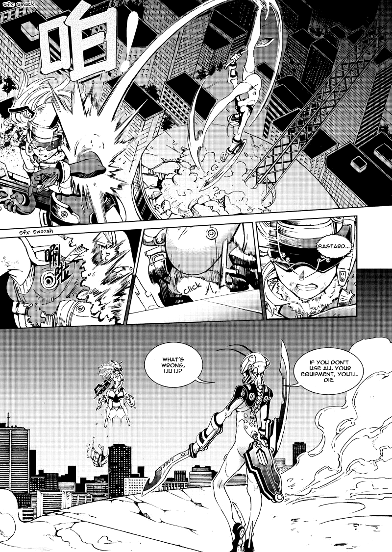 School Shock Chapter 11.1 page 9 - Chapter 11.1: Gun & Blade (Part A)