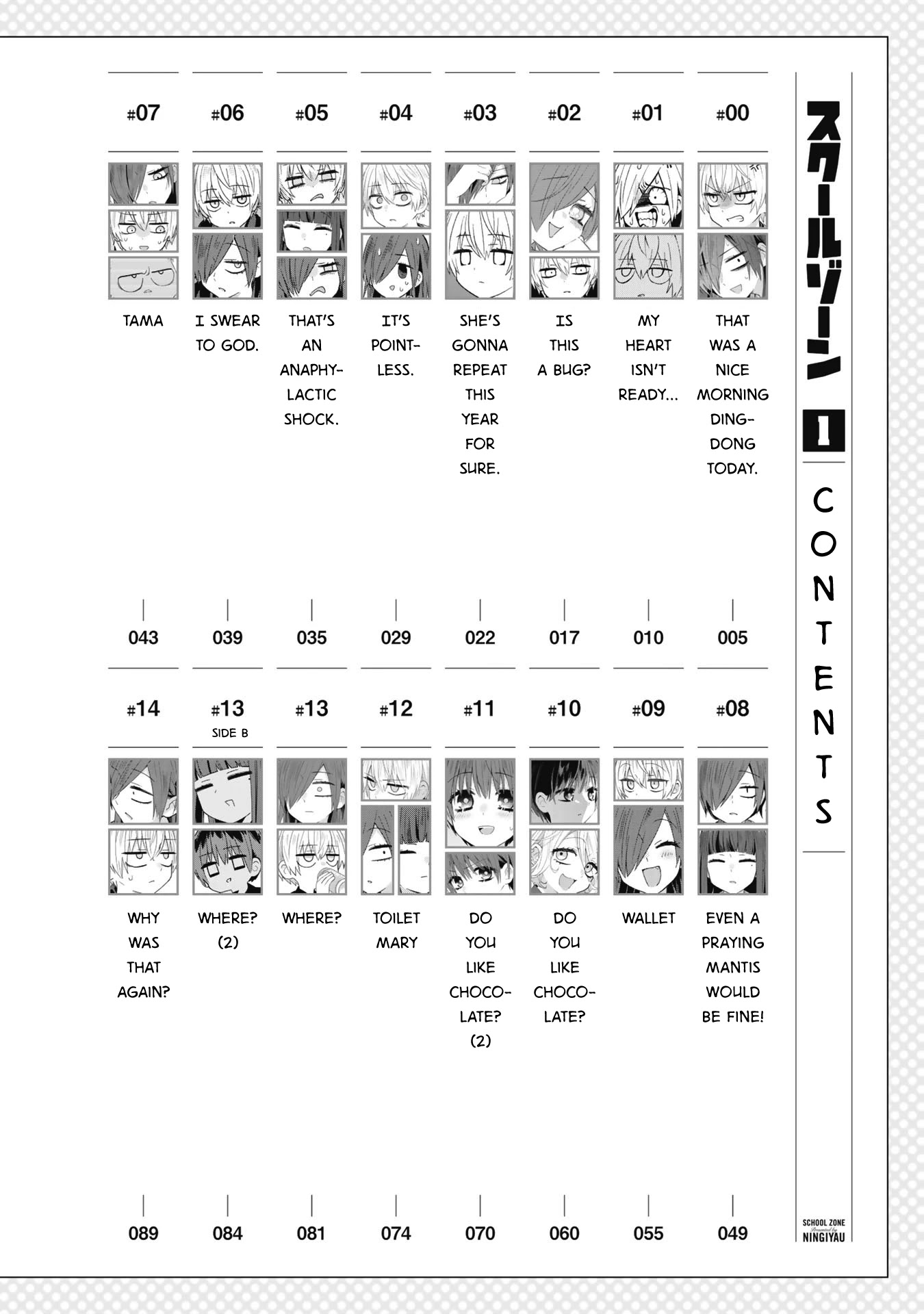 School Zone (Ningiyau) Chapter 0 page 3 - Chapter 0: That was a nice morning ding-dong today.