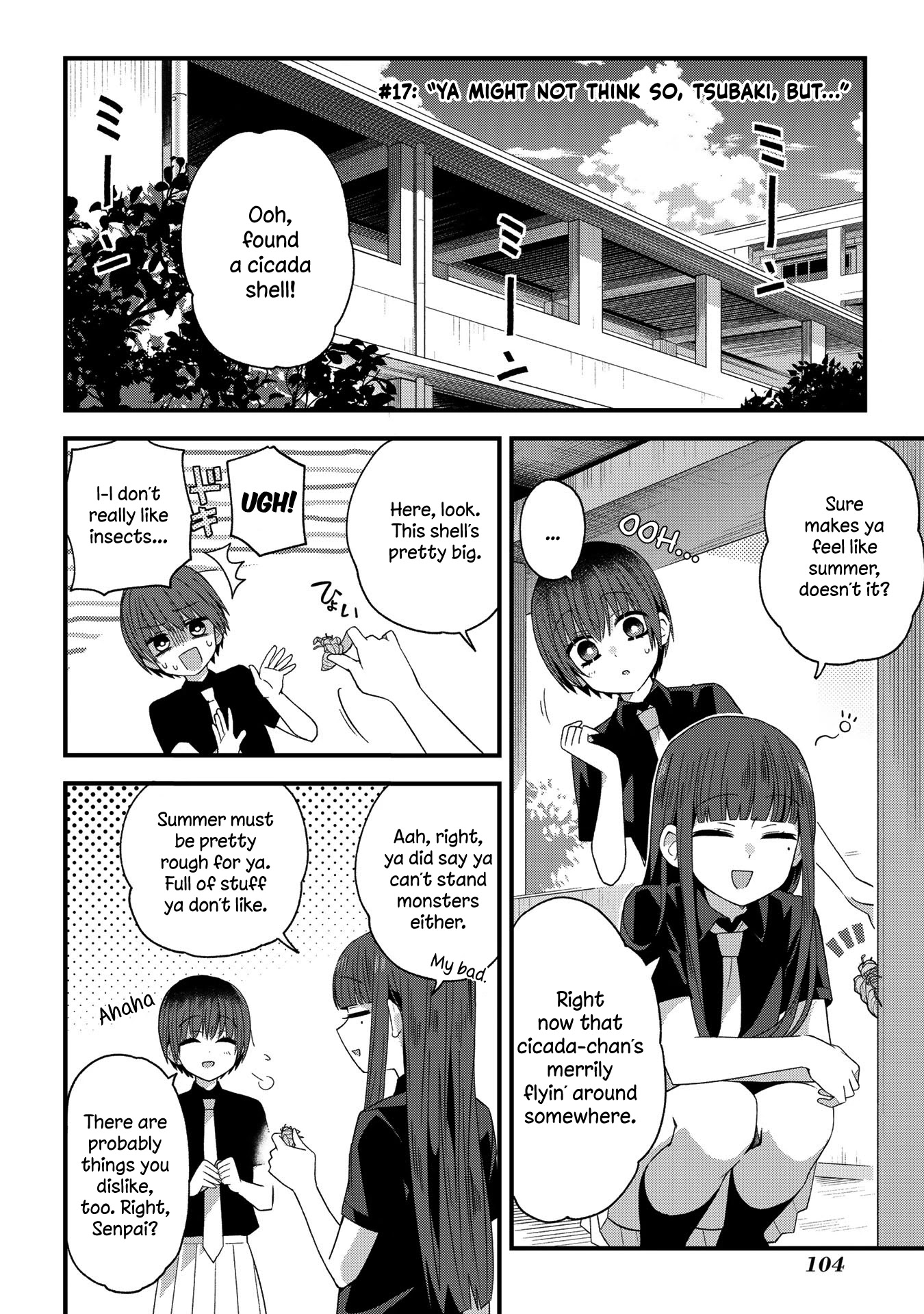 School Zone (Ningiyau) Chapter 17 page 1 - Chapter 17: Ya might not think so, Tsubaki, but...
