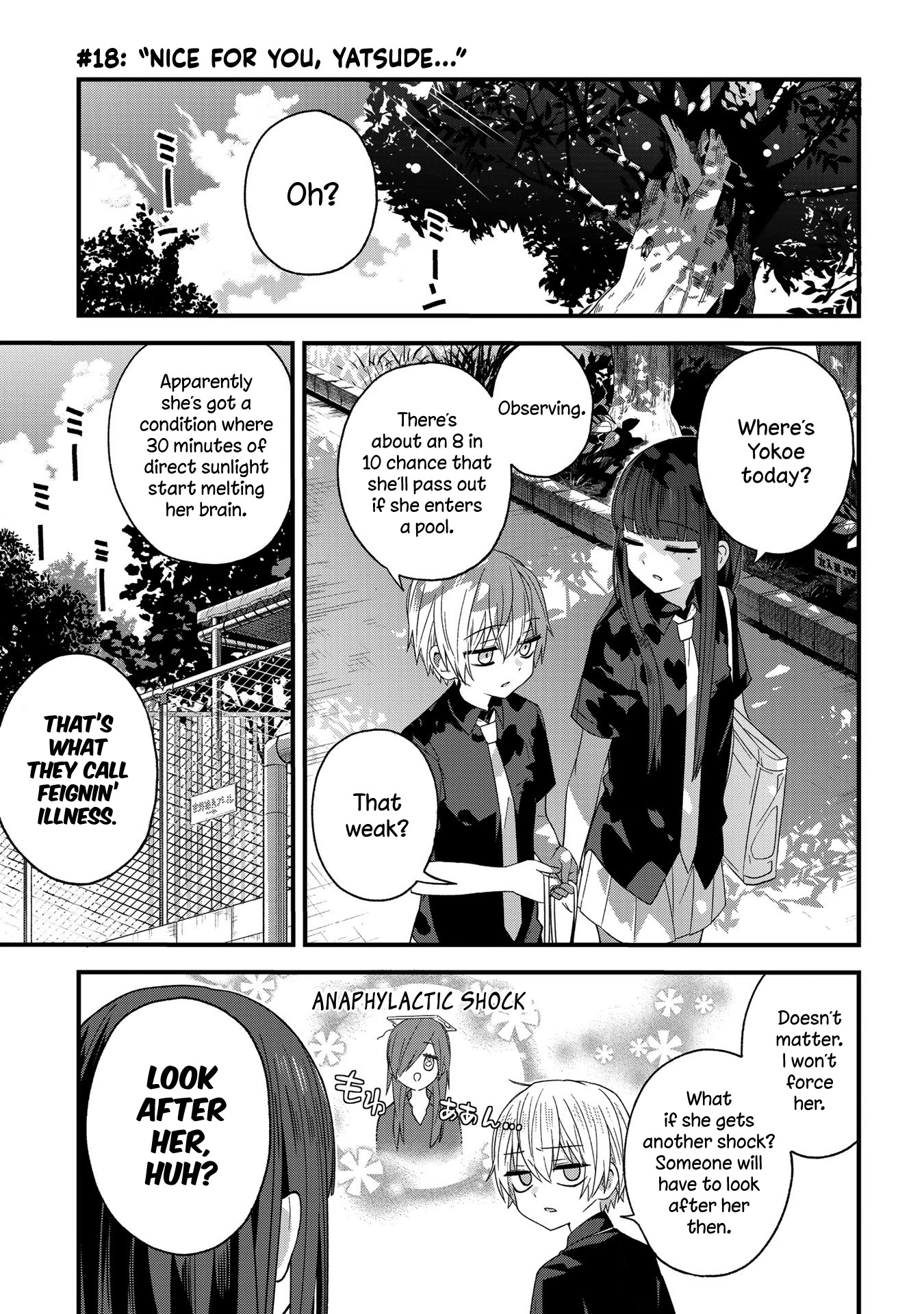 School Zone (Ningiyau) Chapter 18 page 1 - Chapter 18: Nice for you, Yatsude...