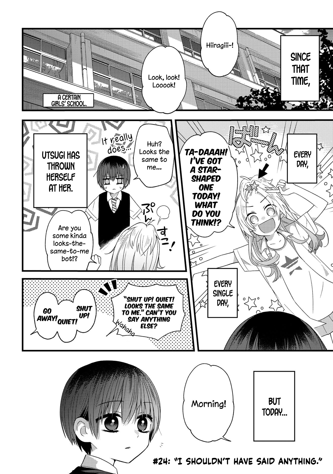 School Zone (Ningiyau) Chapter 24 page 1 - Chapter 24: I shouldn't have said anything.