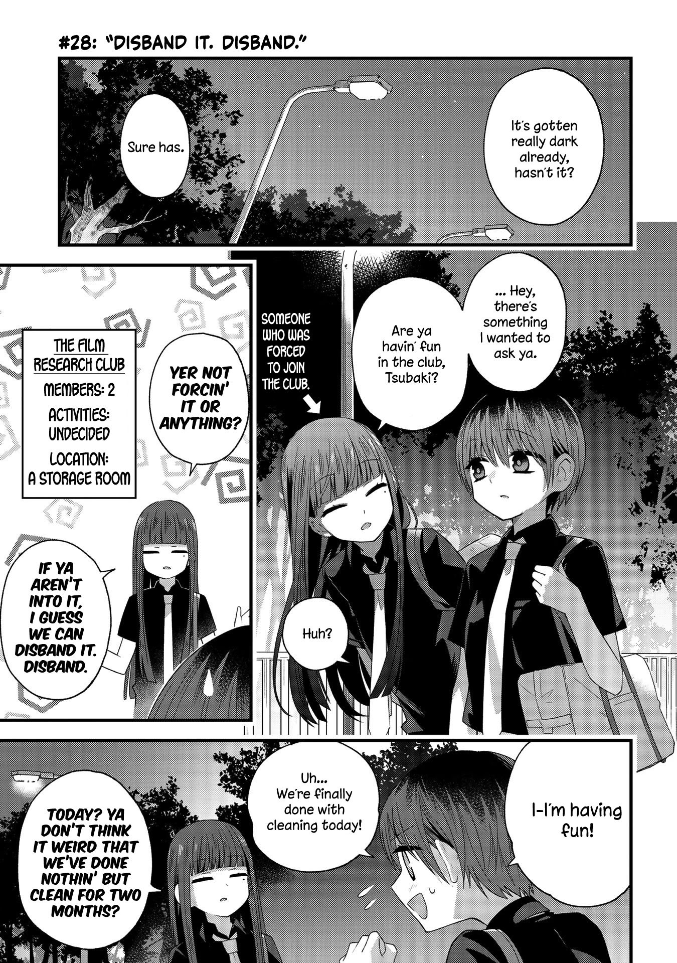 School Zone (Ningiyau) Chapter 28 page 1 - Chapter 28: Disband it. Disband.