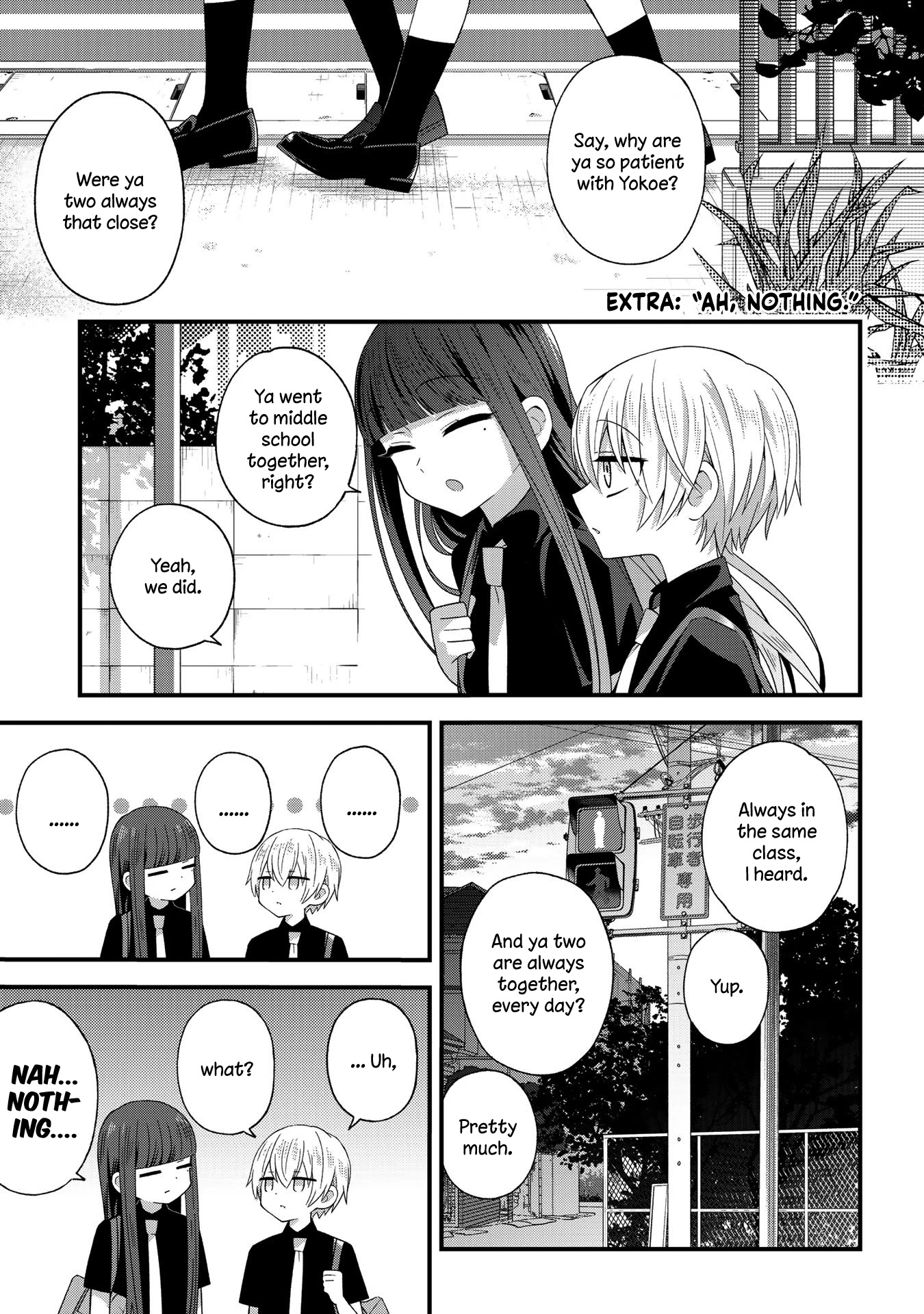 School Zone (Ningiyau) Chapter 29.2 page 1 - Chapter 29.2: Extra 2: Ah, nothing.