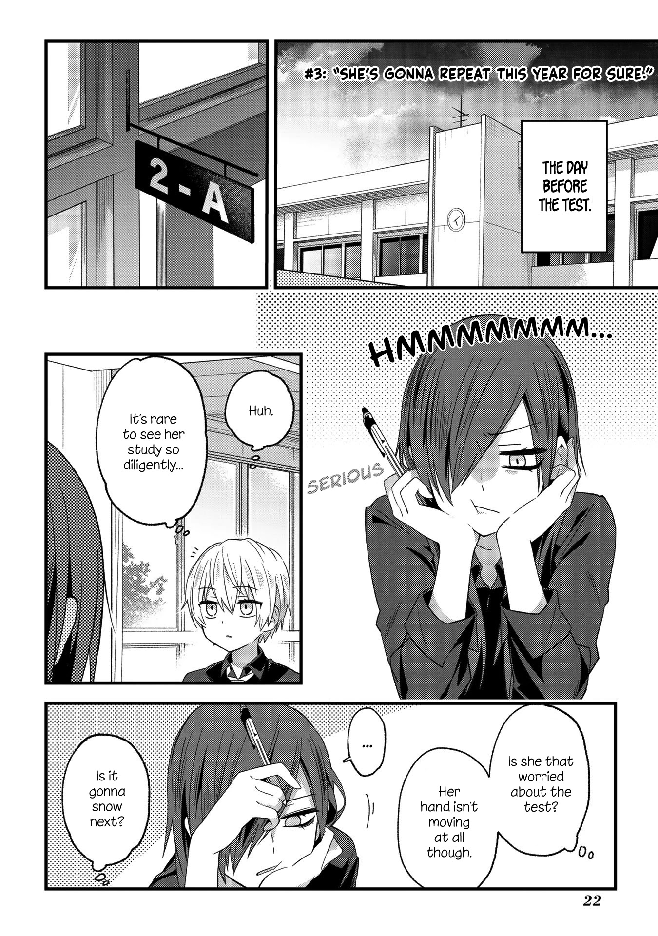 School Zone (Ningiyau) Chapter 3 page 1 - Chapter 3: She's gonna repeat this year for sure.