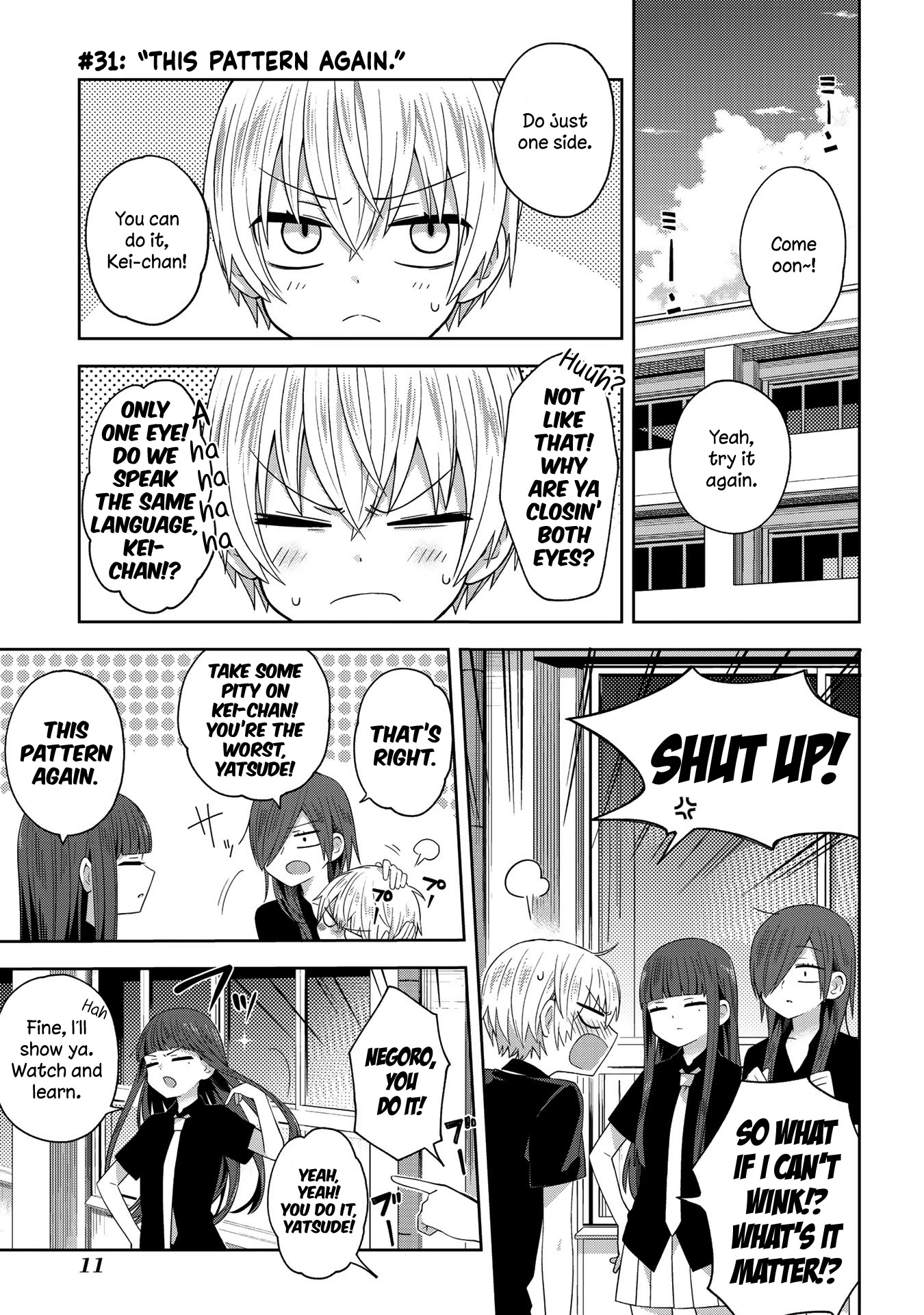 School Zone (Ningiyau) Chapter 31 page 1 - Chapter 31: This pattern again.