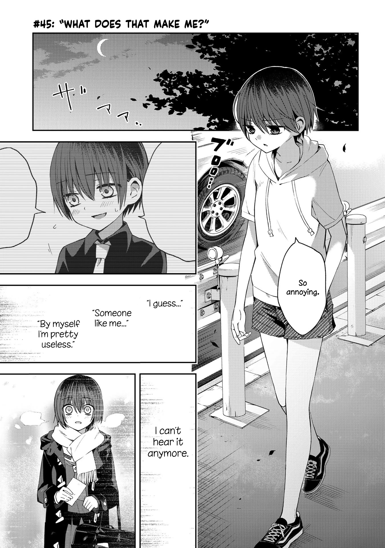 School Zone (Ningiyau) Chapter 45 page 1 - Chapter 45: What does that make me?