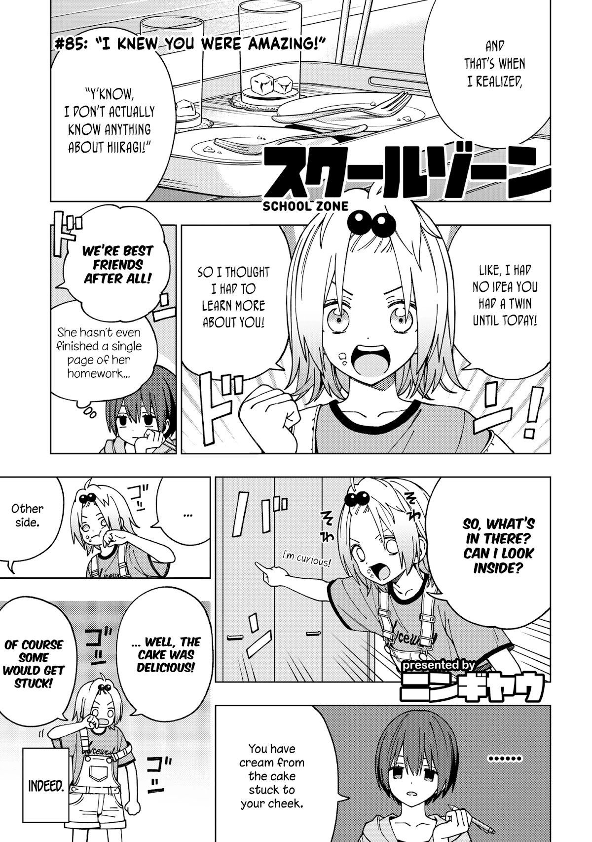 School Zone (Ningiyau) Chapter 85 page 1 - Chapter 85: I knew you were amazing!