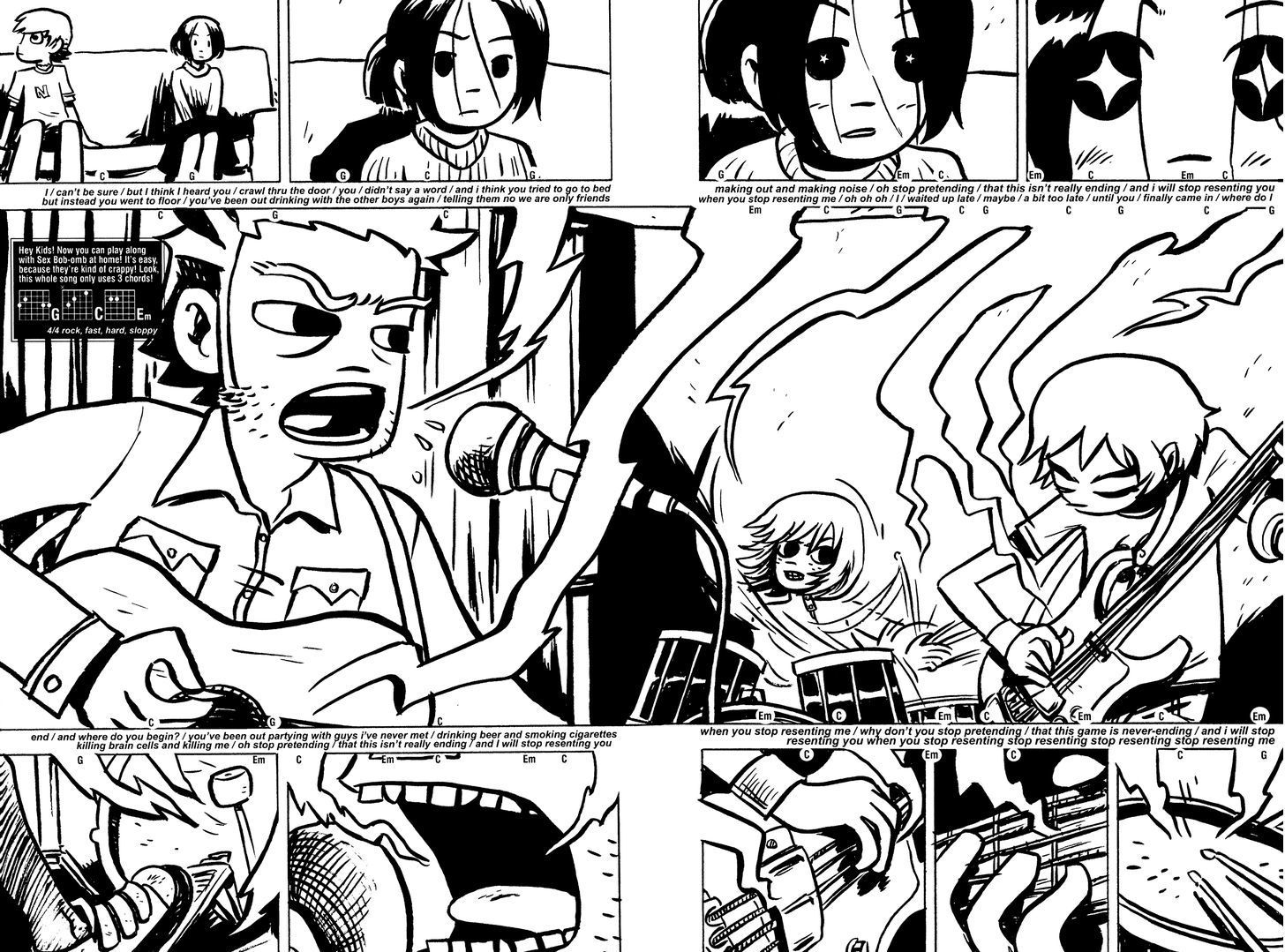 Scott Pilgrim Chapter 1 page 14 - Chapter 1 : Dating a Highschooler