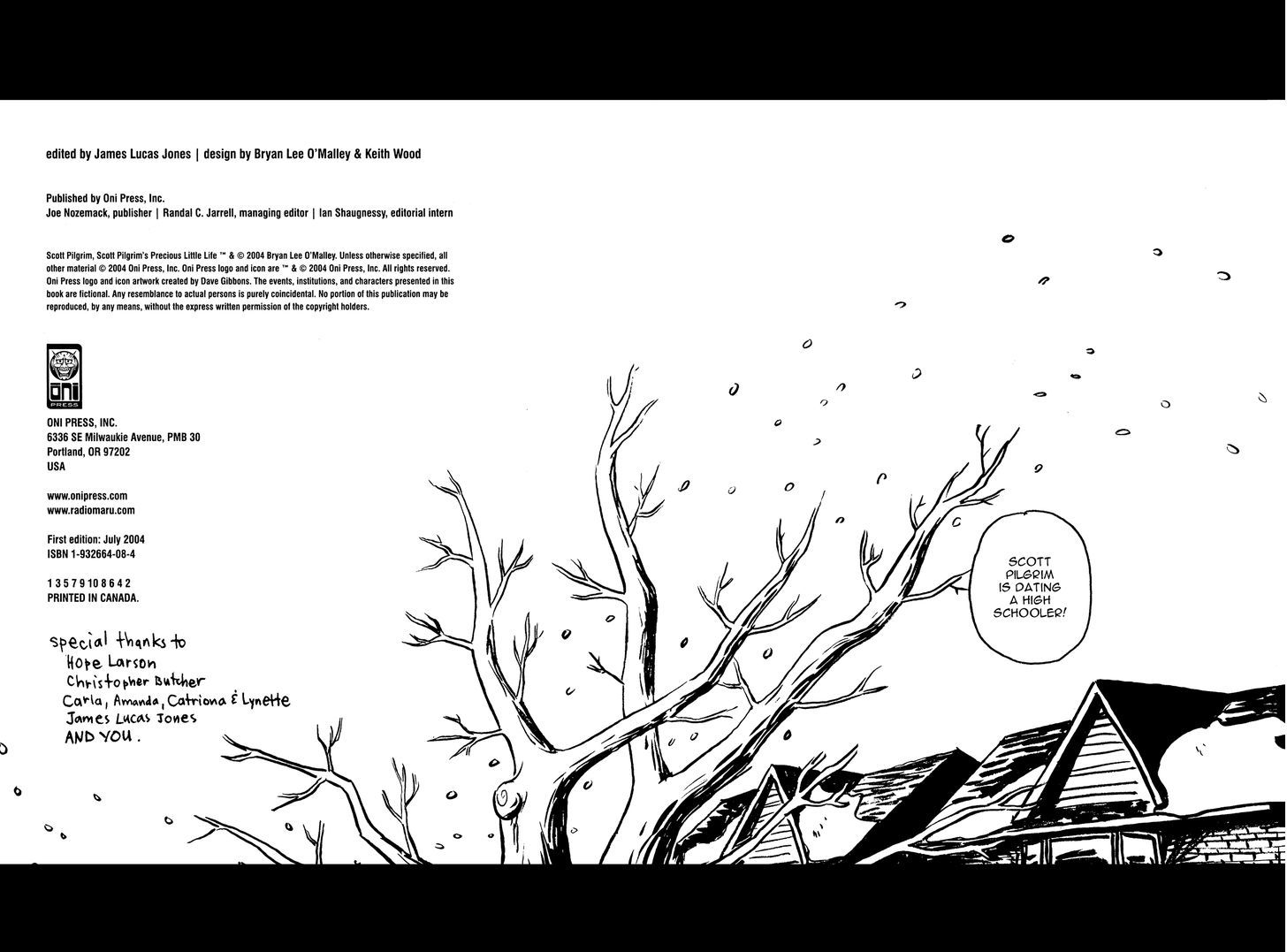 Scott Pilgrim Chapter 1 page 3 - Chapter 1 : Dating a Highschooler