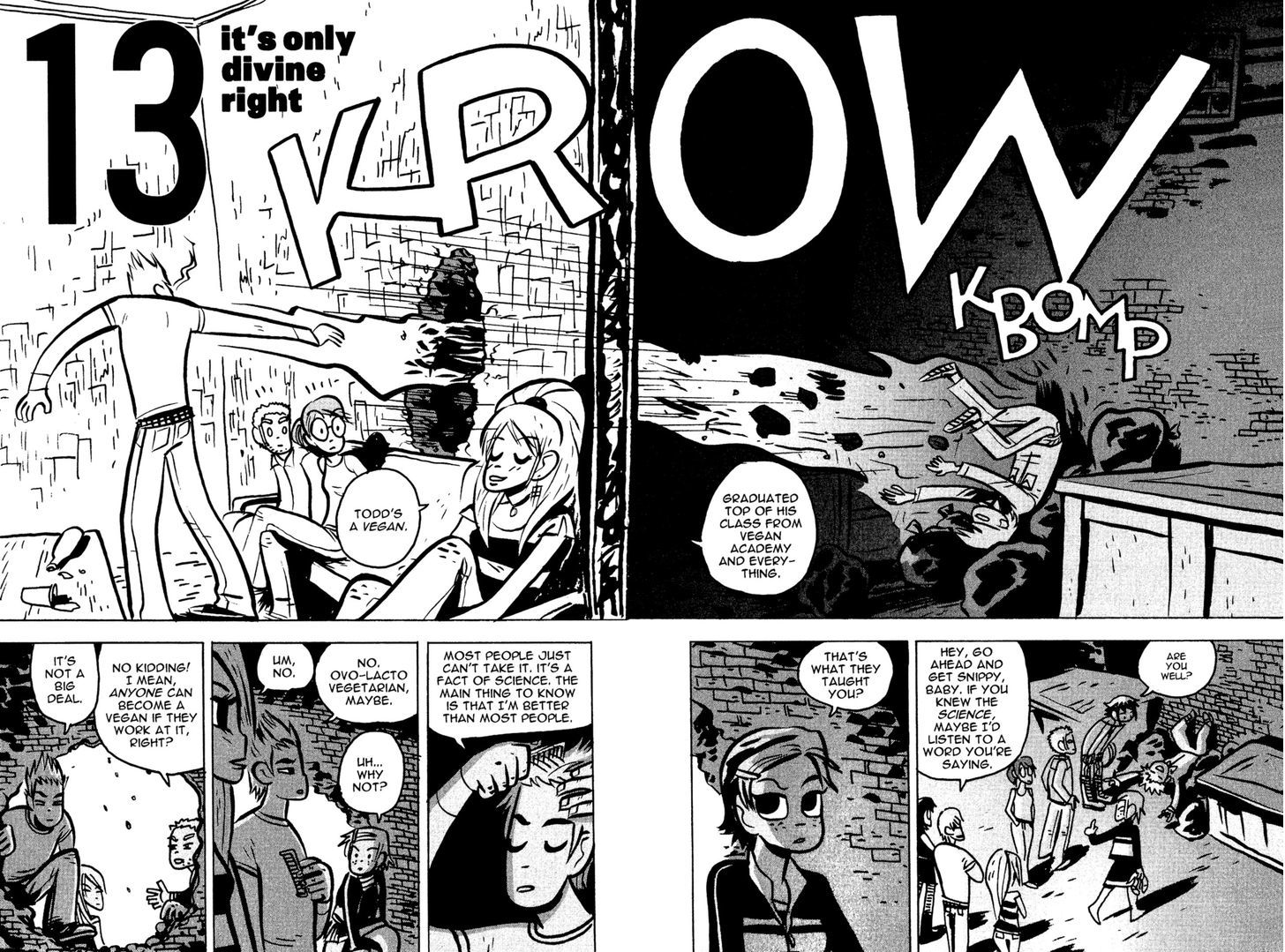 Scott Pilgrim Chapter 13 page 1 - Chapter 13 : It's Only Divine Right