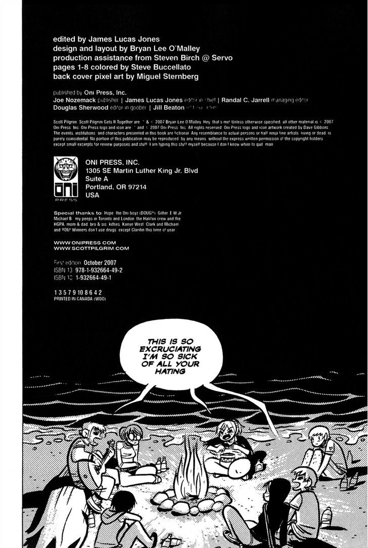 Scott Pilgrim Chapter 19 page 10 - Chapter 19 : Two Months Off