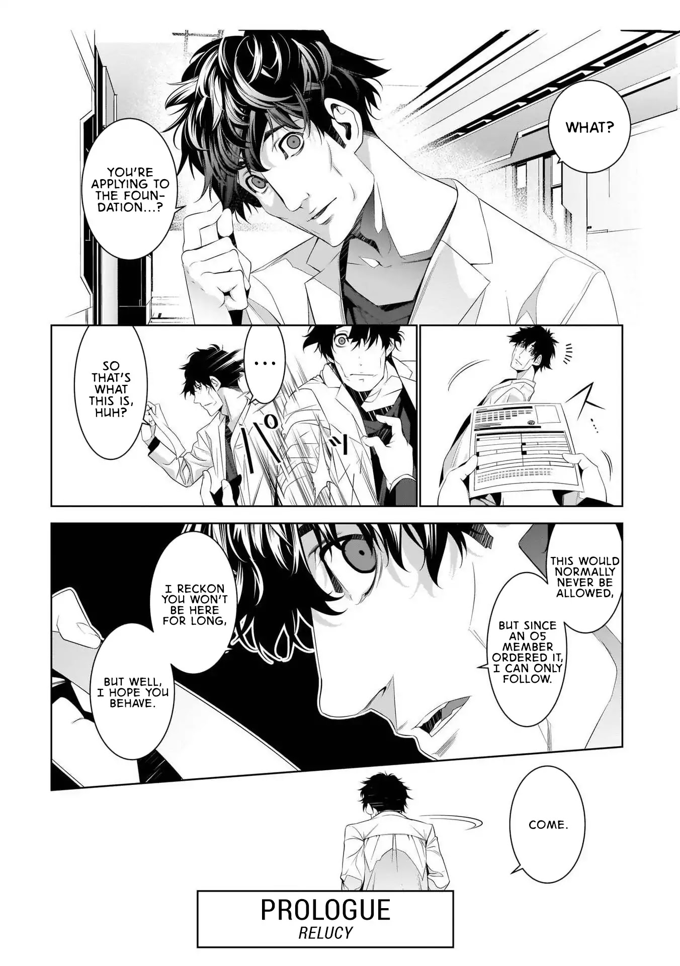 SCP Comic Anthology - KAI Chapter 1 page 5 - Chapter 1: Prologue