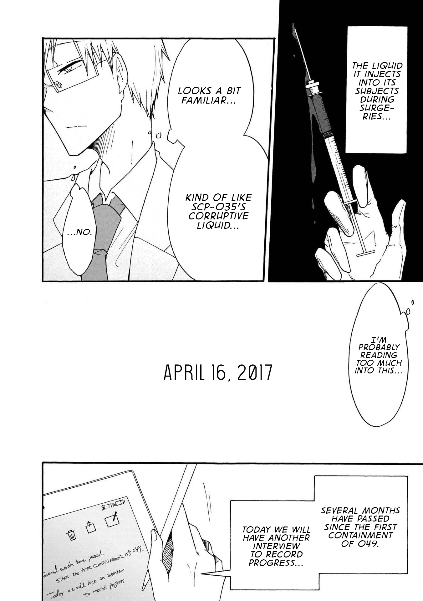 SCP Comic Anthology - KAI Chapter 2 page 14 - Chapter 2: SCP-049 - Plague Doctor (Korehito)