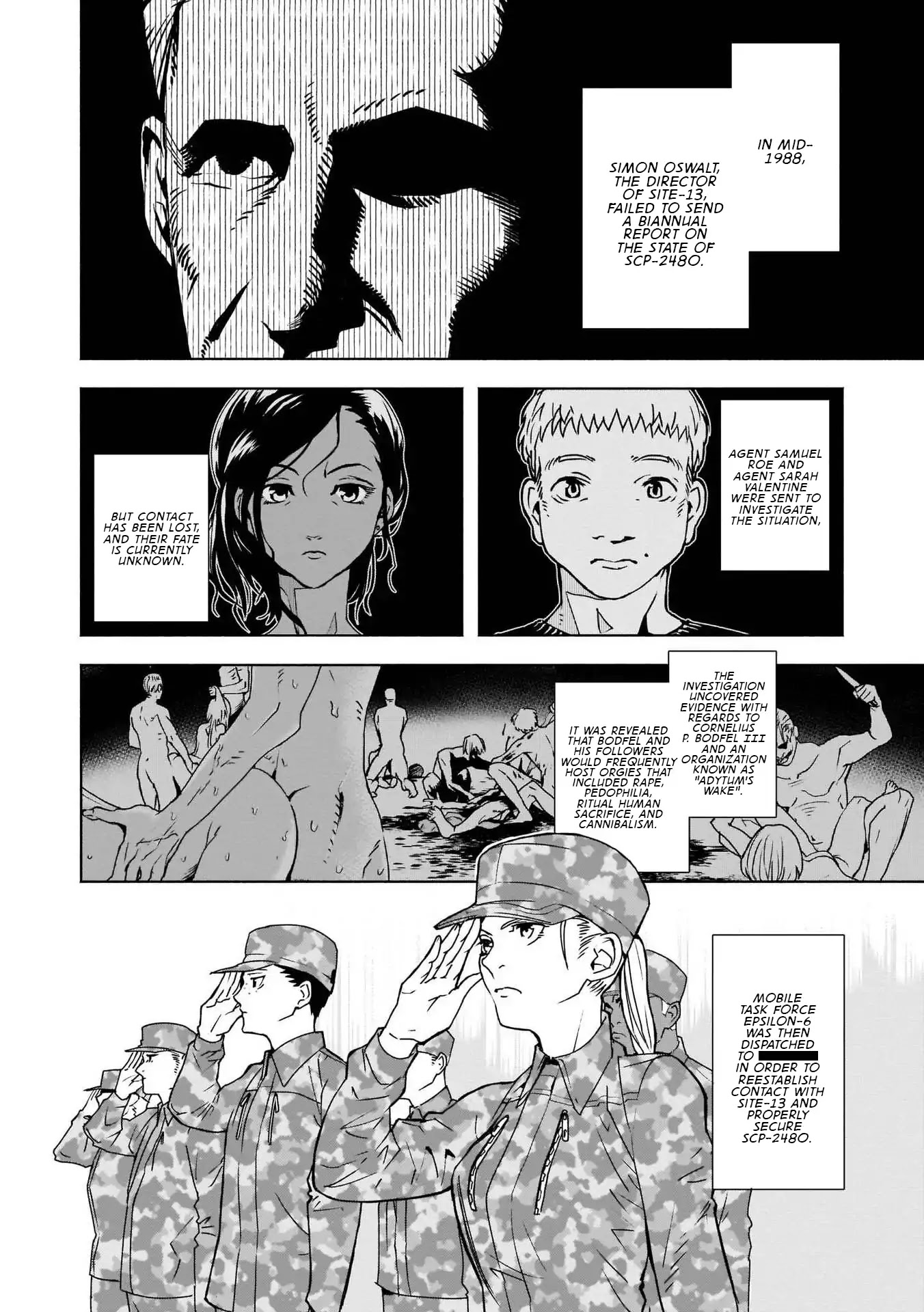 SCP Comic Anthology - KAI Chapter 5 page 2 - Chapter 5: SCP-2480 - An Unfinished Ritual (AnonymU)