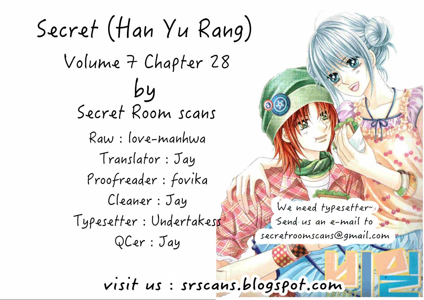 Secret (HAN Yu-Rang) Chapter 28 page 1 - Chapter 28