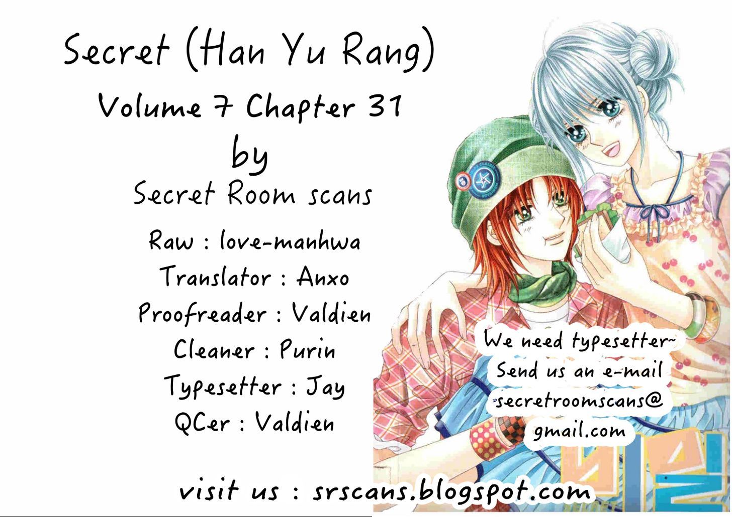 Secret (HAN Yu-Rang) Chapter 31 page 1 - Chapter 31