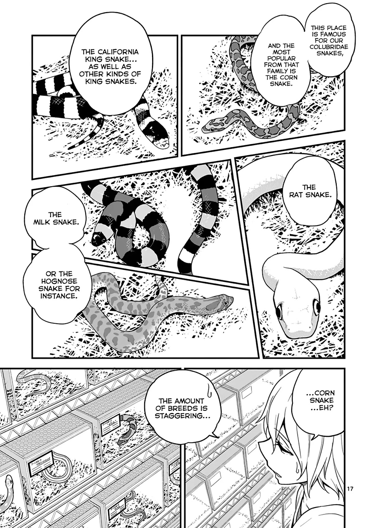 Secret Reptiles Chapter 11 page 19 - Chapter 11: Species #11: Since I can’t take the world's time...Snakes raising snakes?!