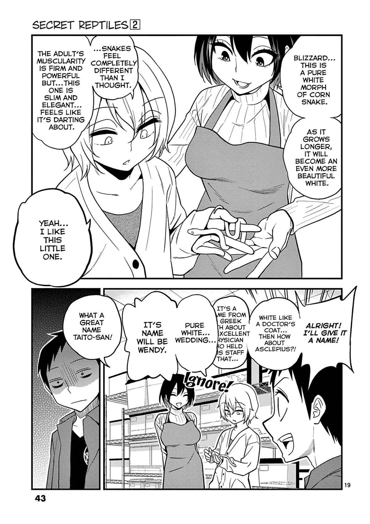 Secret Reptiles Chapter 11 page 21 - Chapter 11: Species #11: Since I can’t take the world's time...Snakes raising snakes?!