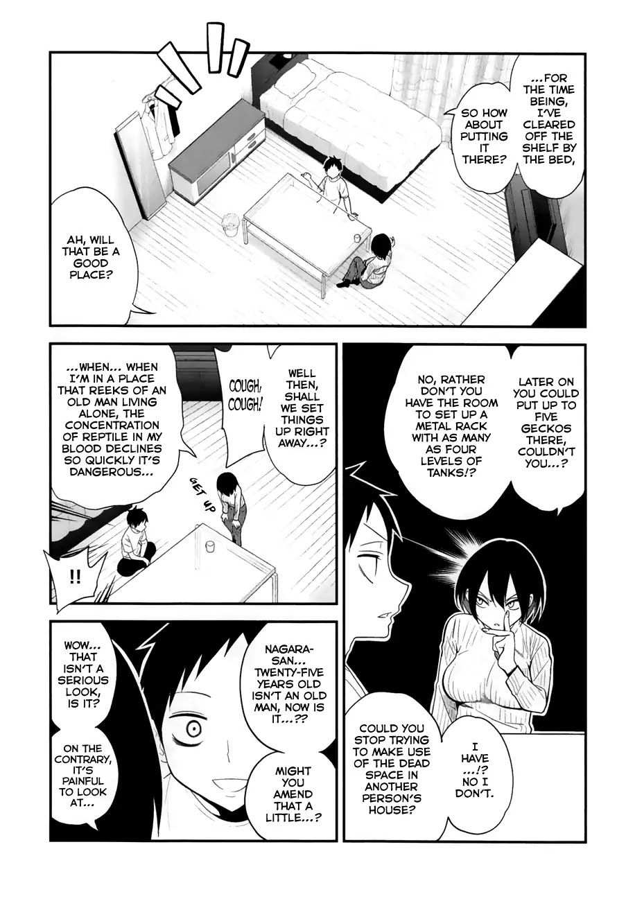 Secret Reptiles Chapter 4 page 5 - Chapter 4: Species #4: Even if you live alone, you’ve got to tidy up!