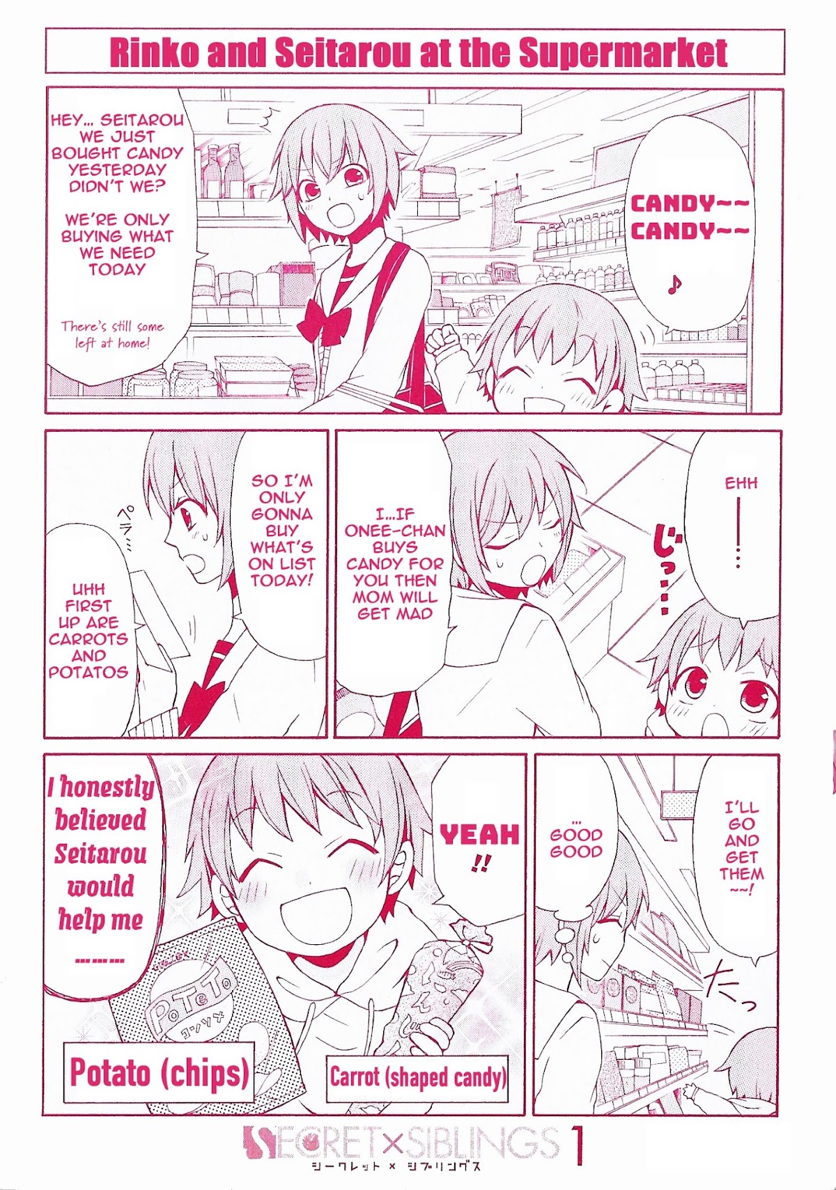 Secret x Siblings Chapter 12.5 page 5 - Chapter 12.5: Volume 1 Extras